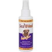Happy Jack Seal N Heal Liquid Bandage Spray for Dogs, Cats & Pets, 4 oz Waterproof Wound Care Spray