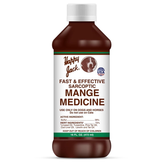 Happy Jack Sarcoptic Mange Medicine, 16 oz