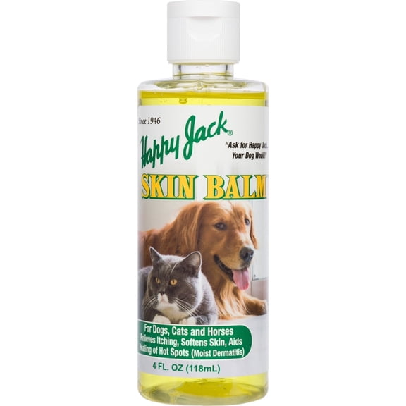 Happy Jack Skin Balm Hot Spot & Itch Relief Liquid for Dogs, Cats & Horses, 4 oz
