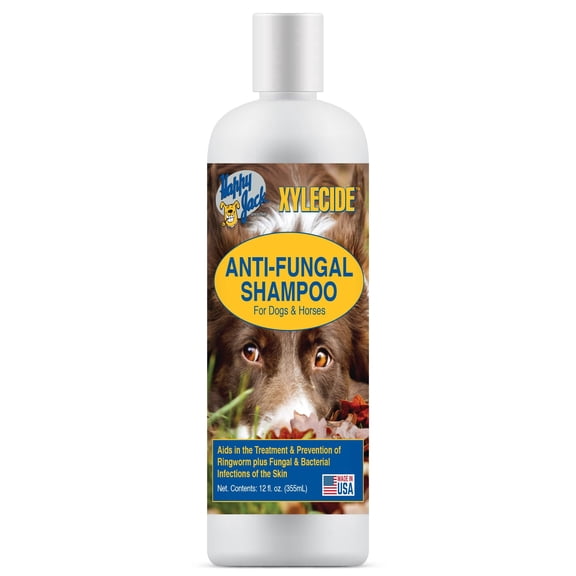 Happy Jack Xylecide Medicated Dog Shampoo for Itch Relief, Ringworm-Related Skin Concerns & Irritation, 12 oz (Made in USA)