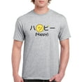 thumbnail image 1 of Happy Japanese Letters Men Athletic Heather T-Shirt, Male x-Large, 1 of 4