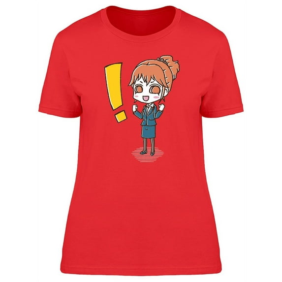 Happy Joyful Business Woman Tee Women's -Image by Shutterstock