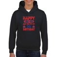 thumbnail image 1 of Happy July 4Th, 8Th Birthday Hoodie Juniors -Image by Shutterstock,  Small, 1 of 4