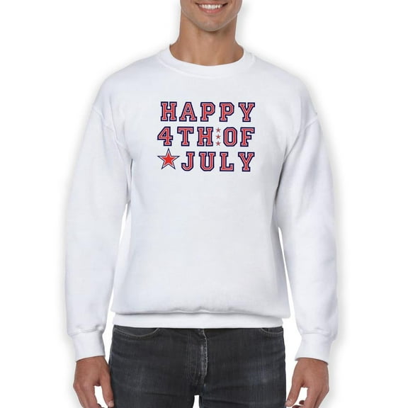 Happy July 4Th! Sweatshirt Men -Image by Shutterstock, Male Small