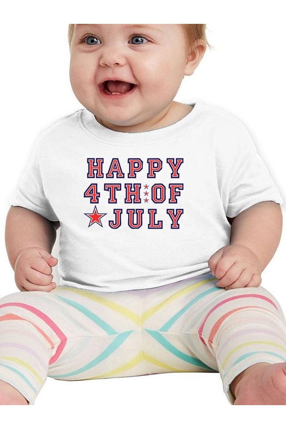 Happy July 4Th! T-Shirt Infant -Image by Shutterstock,  18 Months