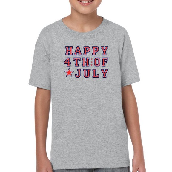 Happy July 4Th! T-Shirt Juniors -Image by Shutterstock,  x-Large