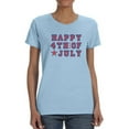 thumbnail image 1 of Happy July 4Th! T-Shirt Women -Image by Shutterstock, Female Medium, 1 of 4