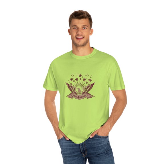 Happy July 4th Unisex Garment-Dyed T-shirt