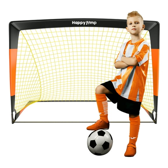 Happy Jump Portable Soccer Goal 3x2.2ft Pop Up Soccer Net for Kids Backyard Training, 1 Pack