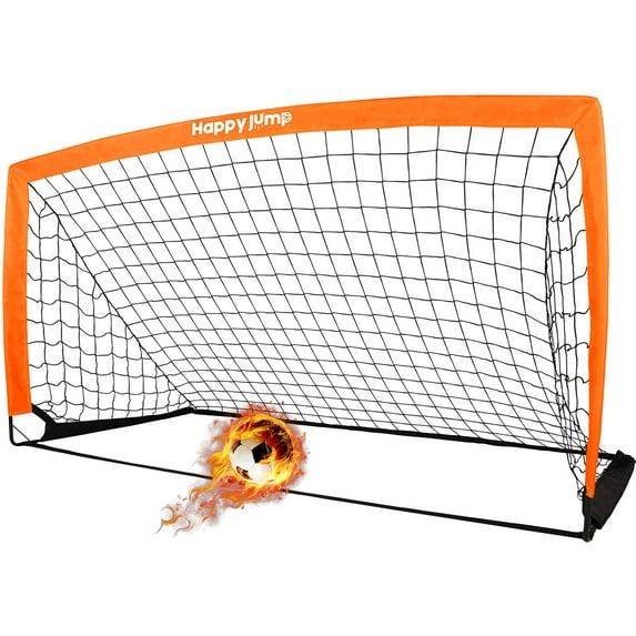 Happy Jump Portable Soccer Goal 6.6x3.3 FT Pop Up Soccer Net for Kids Backyard Training, 1 Pack