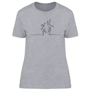 Happy Jumping Children T-Shirt Women -Image by Shutterstock, Female x-Large