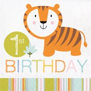 Happi Jungle 1st Birthday Luncheon Napkins