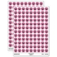 thumbnail image 1 of Happy Kawaii Computer Face Emoticon 200+ Round Stickers - Light Pink - Gloss Finish - 0.50" Size, 1 of 3