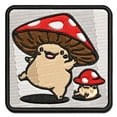 thumbnail image 1 of Happy Kawaii Mushroom Friends Applique Multi-Color Embroidered Iron-On Patch - 3 Inch Medium, 1 of 5
