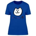 thumbnail image 1 of Happy Kitten Head Doodle & Yarn T-Shirt Women -Image by Shutterstock, Female Small, 1 of 2