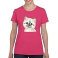 thumbnail image 1 of Happy Kitten T-Shirt Women -Kayomi Harai Designs, Female 4X-Large, 1 of 4