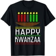 thumbnail image 1 of Happy Kwanzaa Is Lit Funny Holiday Winter African American T-Shirt, 1 of 4
