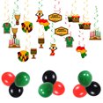 thumbnail image 1 of Happy Kwanzaa Party Decoration African Holiday Ceiling Swirl Spirals Balloons Decor for African Holiday Kwanzaa Holiday Party Supplies, 1 of 5