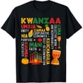 thumbnail image 1 of Happy Kwanzaa Seven Principles Of Kwanzaa Men Women Kids T-ShirtMen and women, Black T-shirt, size: Extra large, 1 of 4