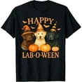 thumbnail image 1 of Happy Lab-O-Ween Labrador Halloween Dog Lover Design T-Shirt, 1 of 8