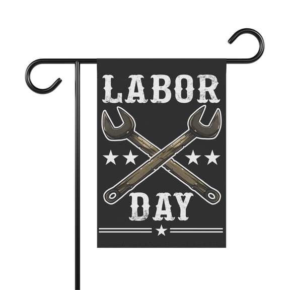 Happy Labor Day Flag Banner Outside Labor Day Decoration ID-0709-TAXR