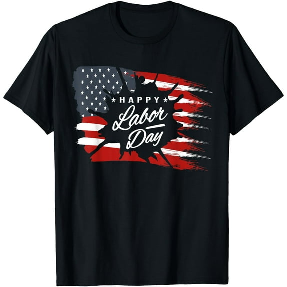 Happy Labor Day Gift American Flag T-Shirt