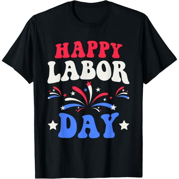 Happy Labor Day Men Women Kids T-Shirt100% cotton short-sleeved shirt for both men and women