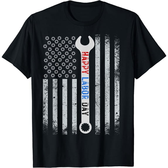 Happy Labor Day Union Worker Celebrating my first Labor Day T-Shirt Black 3X-Large
