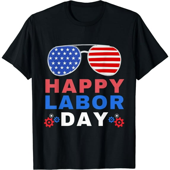 Happy Labor Day Union Worker Celebrating my first Labor Day T-Shirt Black Medium