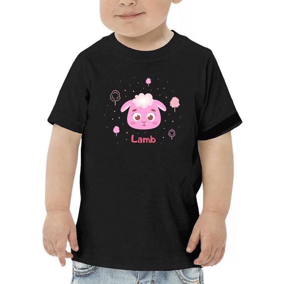 Happy Lamb Face T-Shirt Toddler -Image by Shutterstock,  4 Toddler