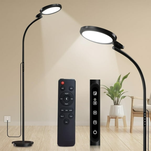 Sthmolepy Happy Lamp,1000LUX UV-Free Sun Lamp, Gooseneck 360° Adjustable Daylight, Suitable for Reading, Working, Relaxing