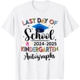 thumbnail image 1 of Happy Last Day Of School Autograph Kindergarten Graduation T-Shirt Unisex S-5XL Hot Trending Shirt, Vintage Birthday Gift, 1 of 2