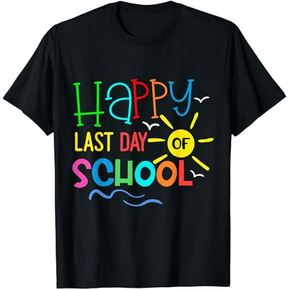 Happy Last Day Of School Hello Summer Design T-Shirt