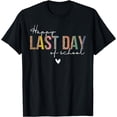 thumbnail image 1 of Happy Last Day Of School Leopard Teacher Student Kids Girls T-Shirt, 1 of 4