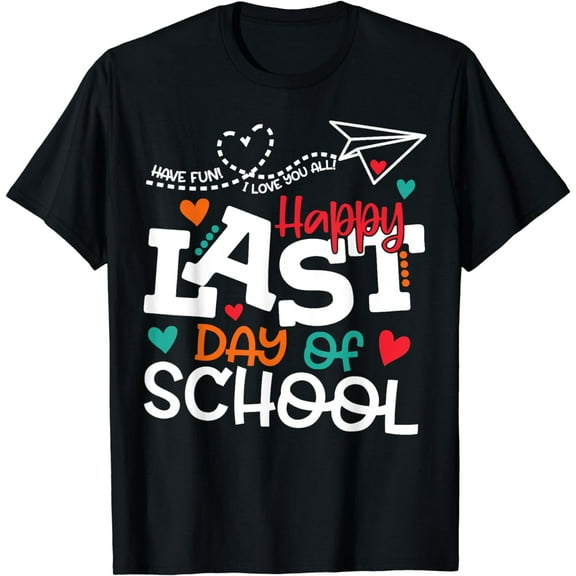 Happy Last Day Of School Shirt Teacher Graduation Shirt Kids T-Shirt
