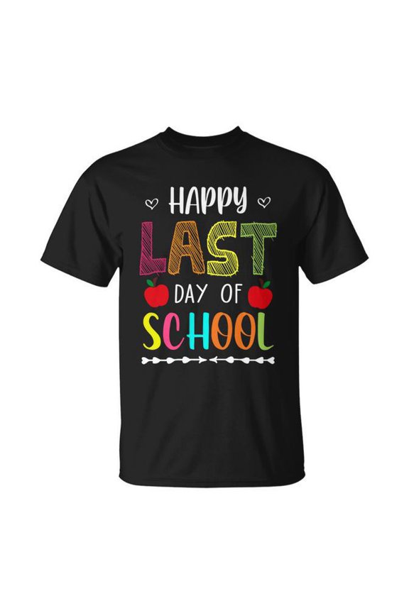 Happy Last Day Of School Summer Break Teacher Friday Gift Unisex T-Shirt Size S-5XL