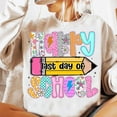 thumbnail image 1 of Happy Last Day of School Sweatshirt, Preppy Summer Teacher Sweatshirt, Teacher Pencil Shirt, Checkered Teacher Shirt, Teacher Appreciation Sweatshirt, Summer Break Shirt, 1 of 5