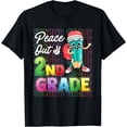 thumbnail image 1 of Happy Last Day of School Peace Out 2nd Grade Teacher Kids T-Shirt, 1 of 2