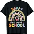 thumbnail image 1 of Happy Last Day of School Rainbow Leopard Teacher Student T-Shirt, 1 of 3