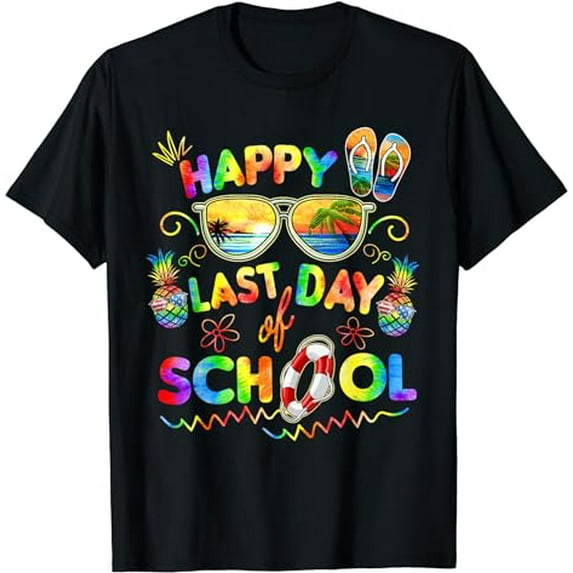Happy Last Day of School Shirt Teachers End of Year Students T-Shirt