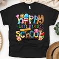 thumbnail image 1 of Happy Last Day of School T-Shirt – Fun Summer Teacher Graphic Tee, Black, Size 3XL, 1 of 6