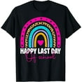 thumbnail image 1 of Happy Last Day of School Teacher Student Graduation Rainbow T-Shirt, 1 of 4