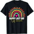 thumbnail image 1 of Happy Last Day of School Teacher Student Graduation Rainbow T-Shirt, 1 of 4