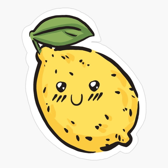 Happy Lemon Er, Phone Decal Water Bottle Stickers Car Decals, Funny Birthday Gift