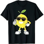 Happy Lemon Halloween Costume Team Fun Lemon Sunglusses T-Shirt