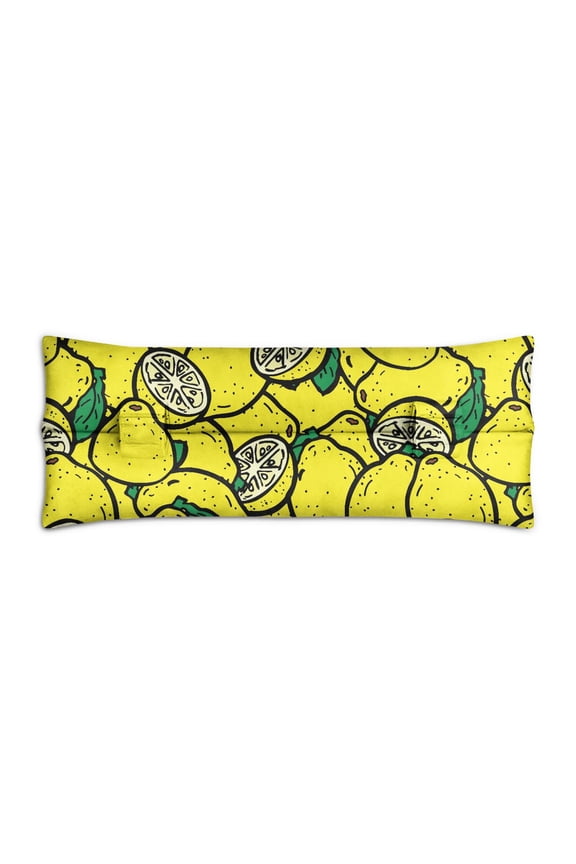 Happy Lemons Seat Belt Pillow Playful Fruit Pattern, Post-Op Recovery Support (Cute & Functional)