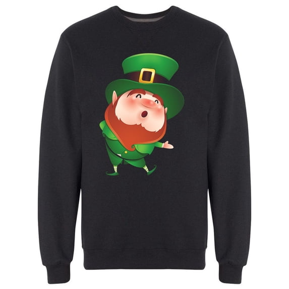 Happy Leprechaun Welcome Sweatshirt Men -Image by Shutterstock, Male Medium
