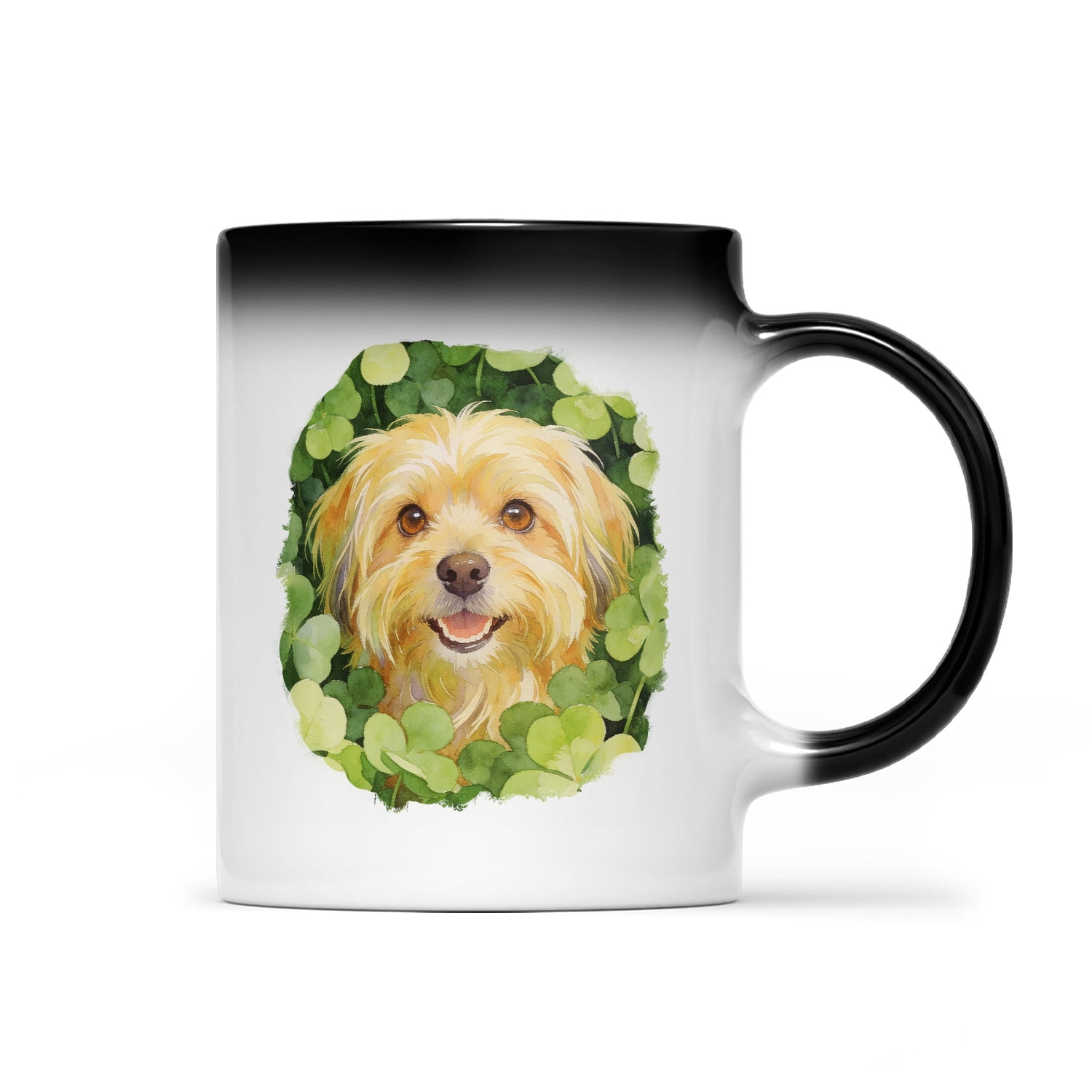 Happy Lhasa Apso Welcome St Patrick's Day Lucky Shamrocks Clover Heat ...