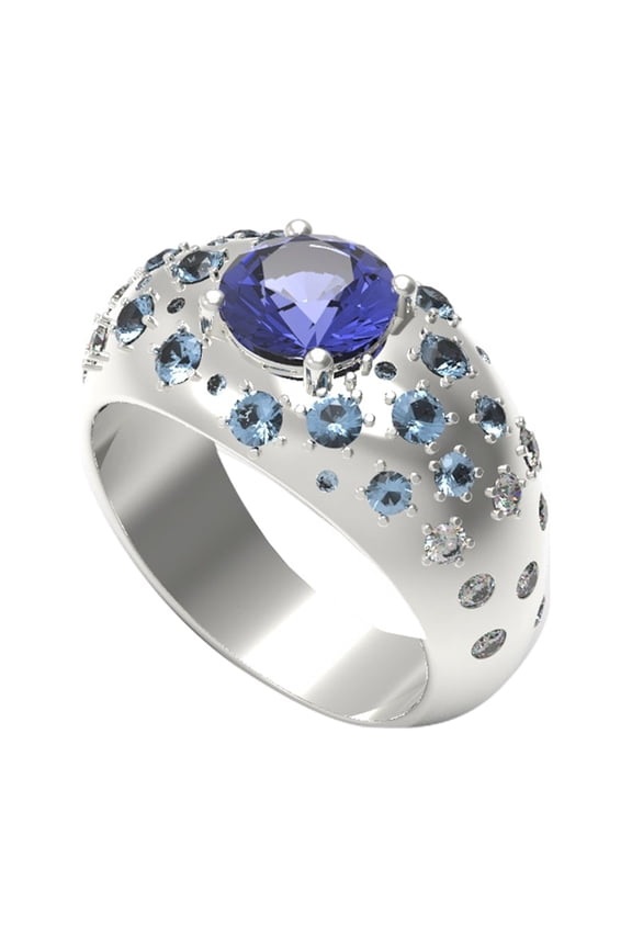 Happy Life Blue Sapphire Ring