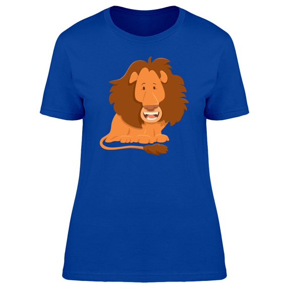 Happy Lion Cool Cartoon Tee Women's -Image by Shutterstock